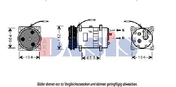 AKS DASIS Kompressori, ilmastointilaite 850811N